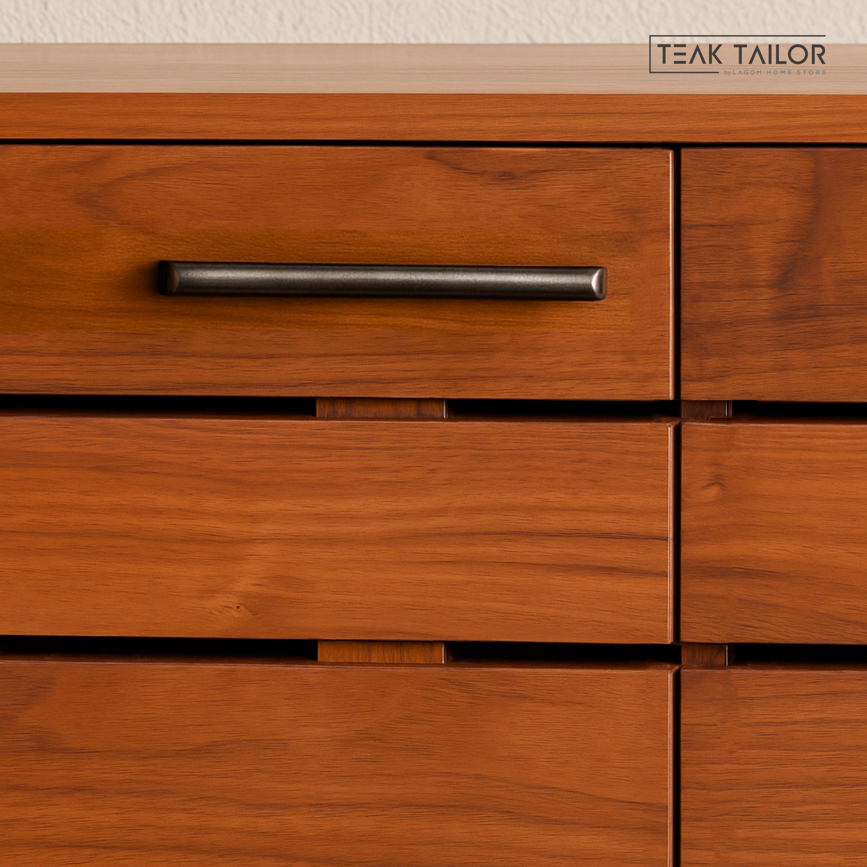 Large Teak Shoe Cabinet with 3 Doors