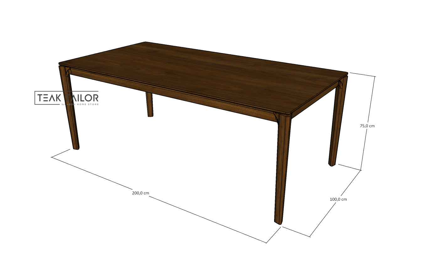 Exclusive Teak Wood Dining Set with 3 Chairs and 1 Bench