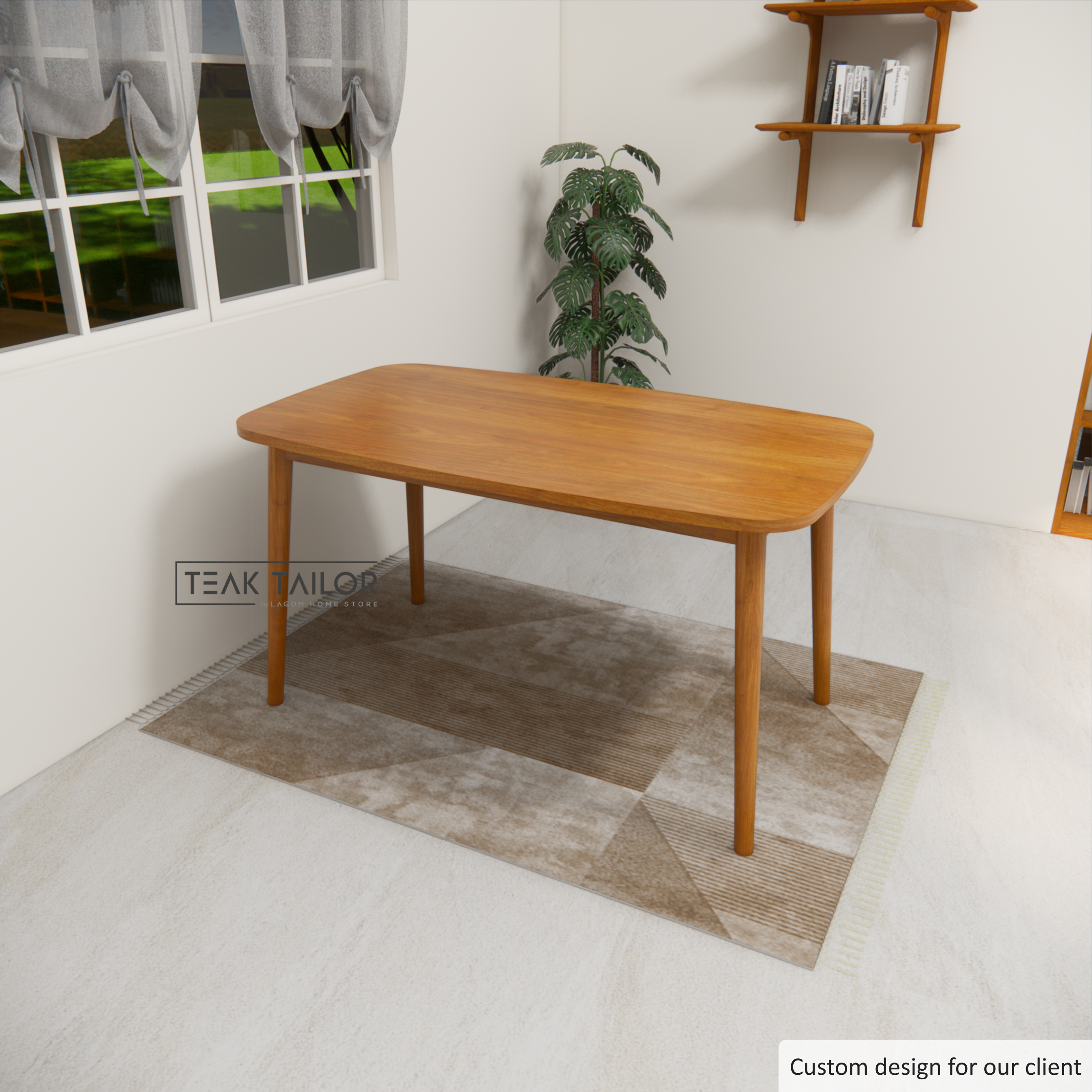 Premium Teak Wood Dining Table