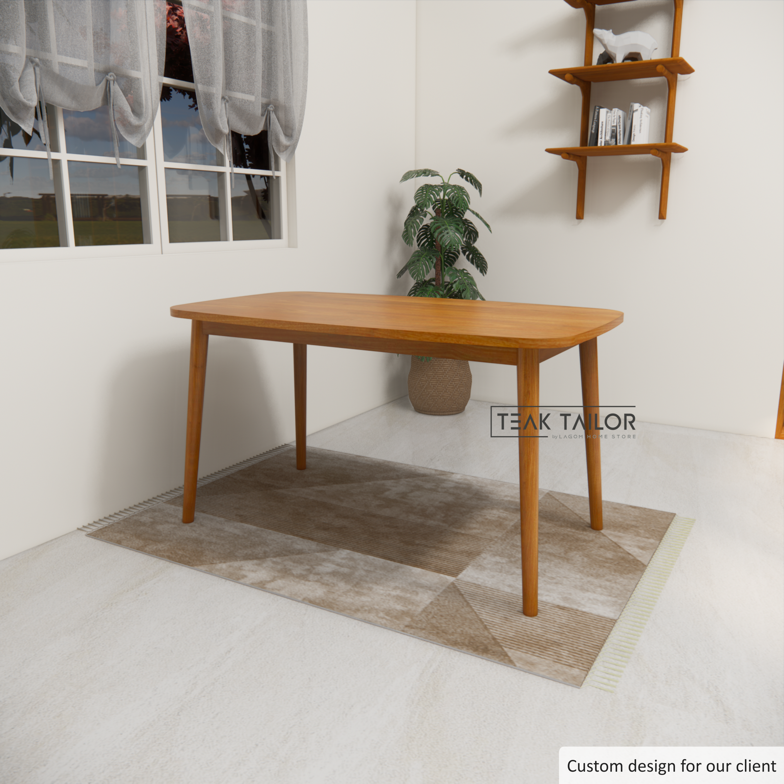 Premium Teak Wood Dining Table