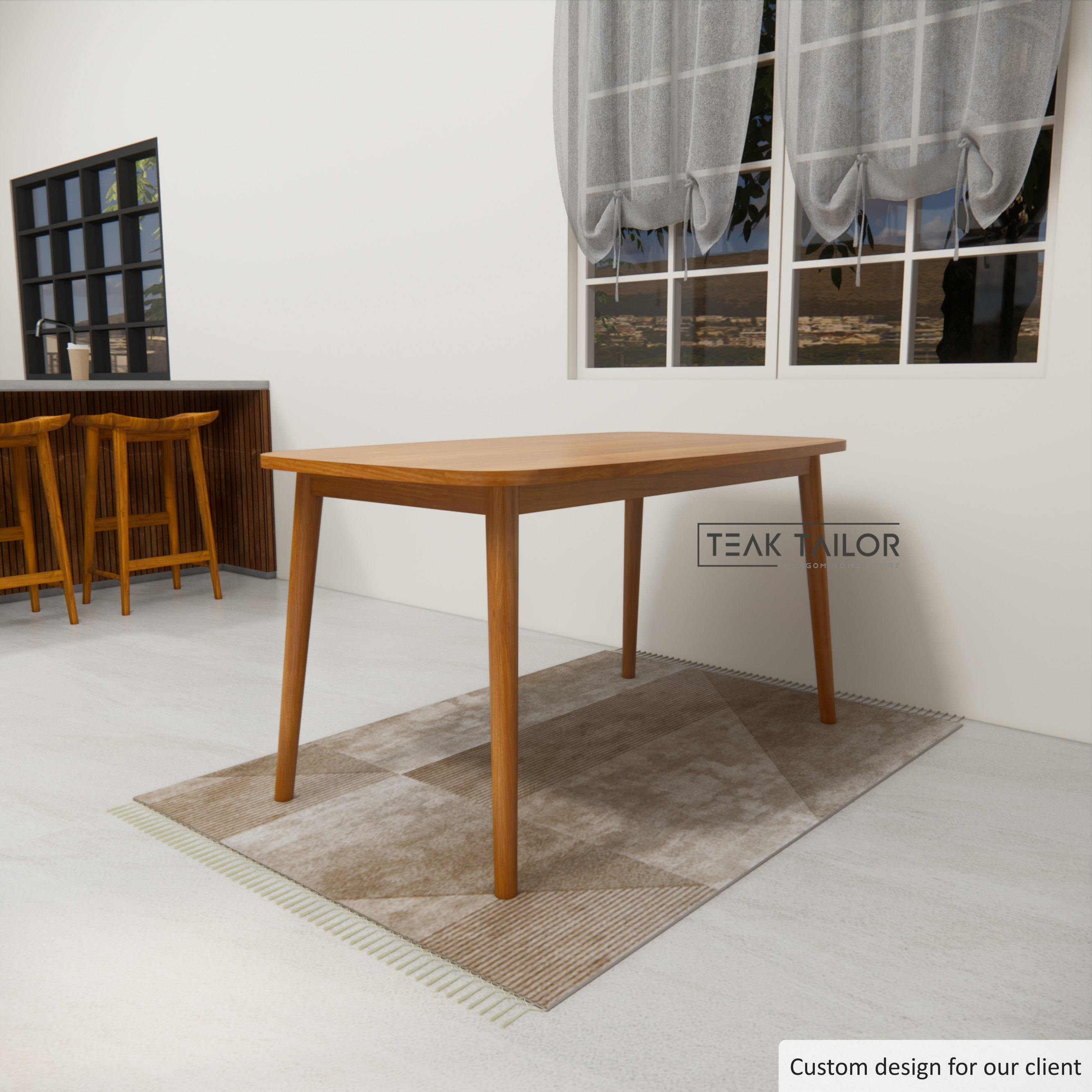 Premium Teak Wood Dining Table