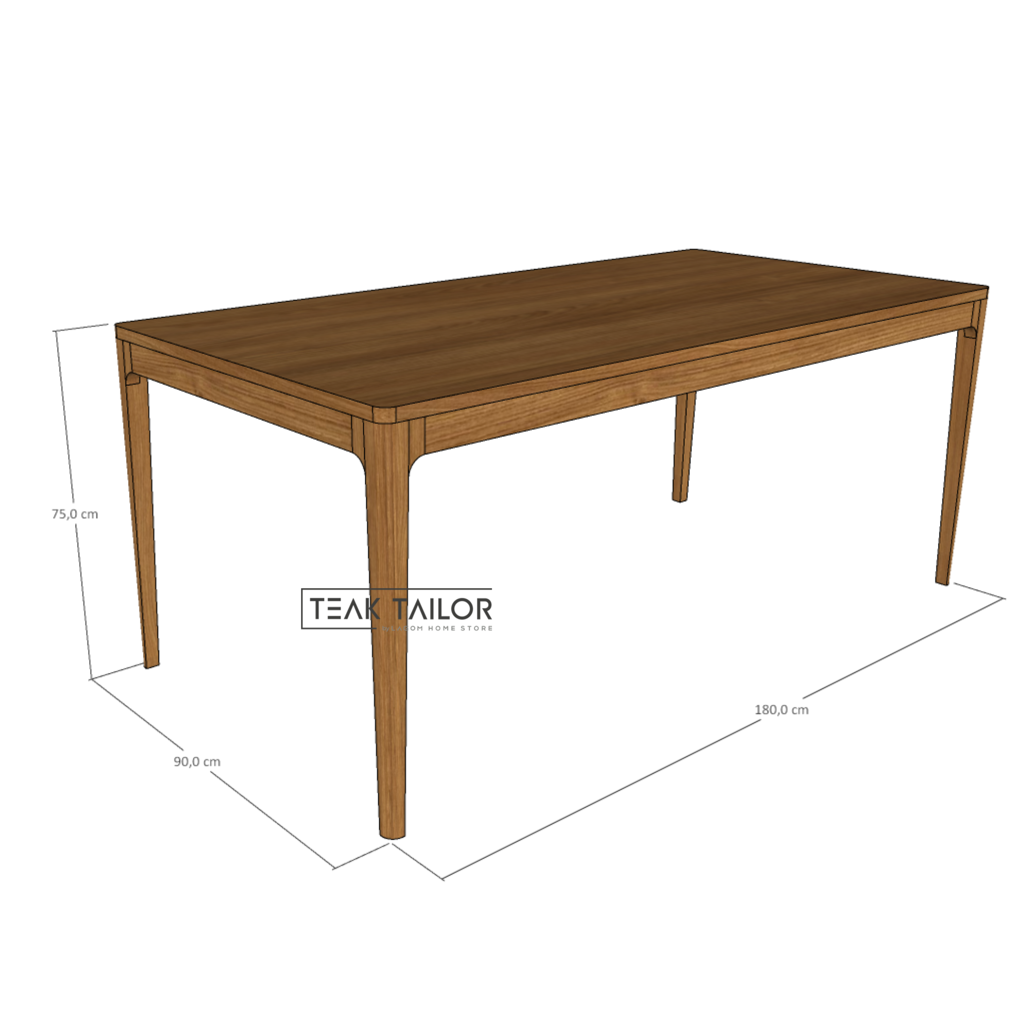 Teak Wood Dining Set with 3 Chairs & 1 Bench